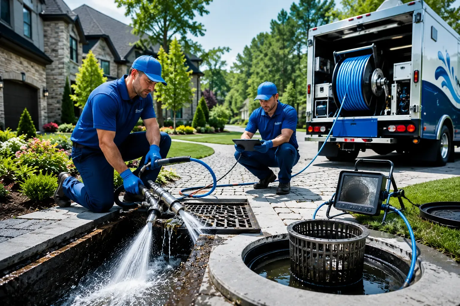 Local outdoor drain cleaning professionals in Crown City, OH