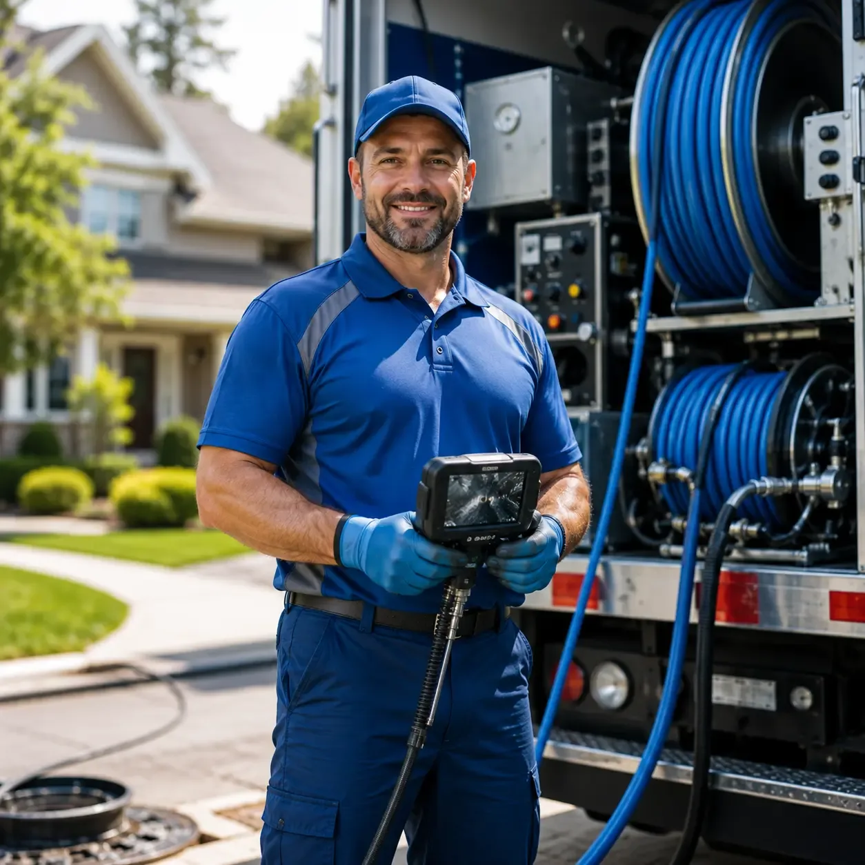 Local outdoor drain cleaning specialists in Crown City, OH